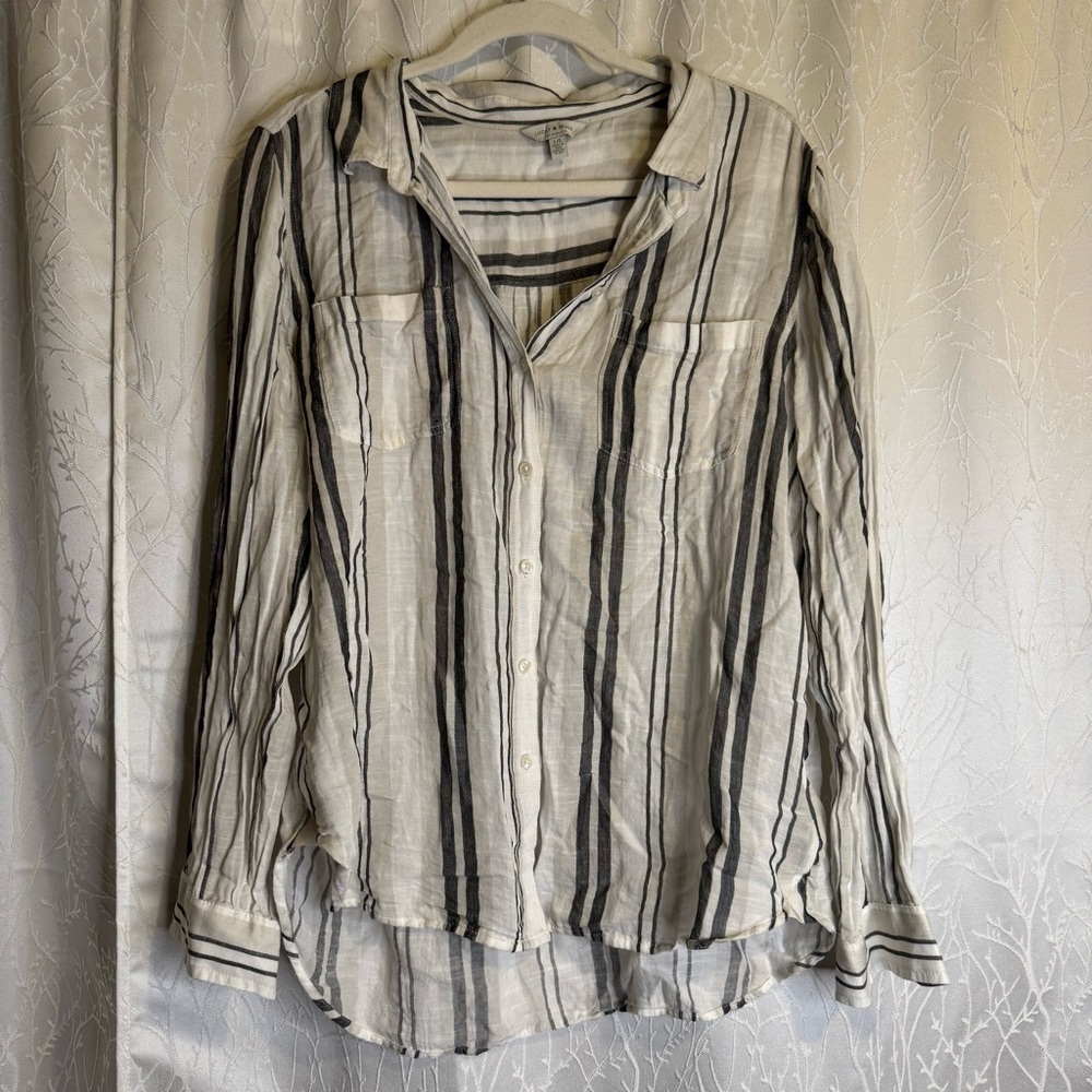 Lucky Brand Striped Button-Up Shirt